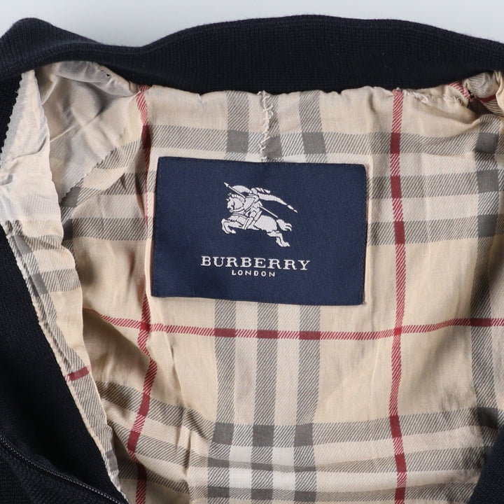 Burberry's BURBERRY LONDON knit blouson, women's size S unclear navy blue type Vintage Second Hand