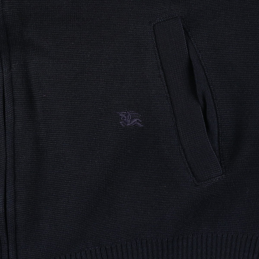 Burberry's BURBERRY LONDON knit blouson, women's size S unclear navy blue type Vintage Second Hand
