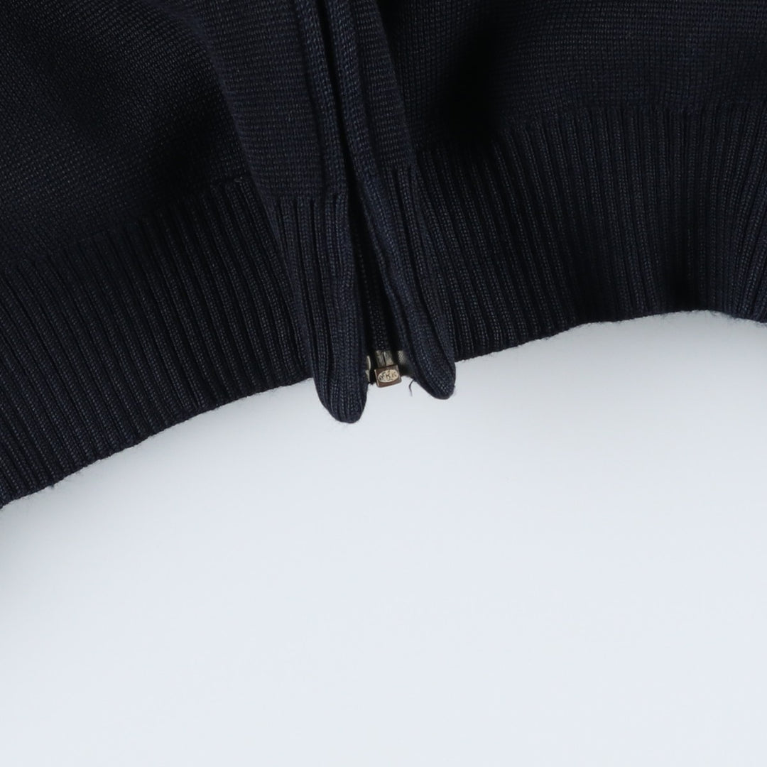 Burberry's BURBERRY LONDON knit blouson, women's size S unclear navy blue type Vintage Second Hand