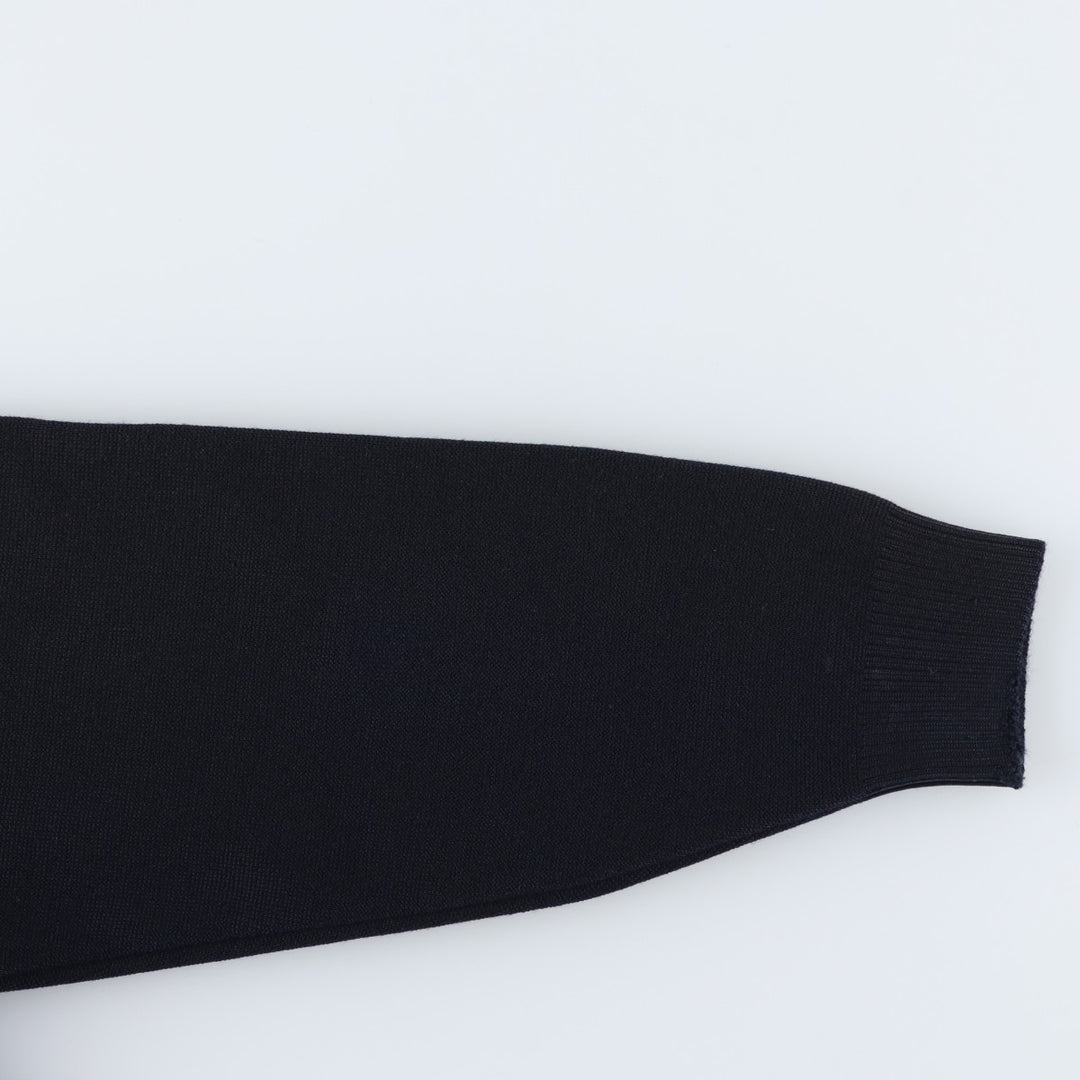 Burberry's BURBERRY LONDON knit blouson, women's size S unclear navy blue type Vintage Second Hand