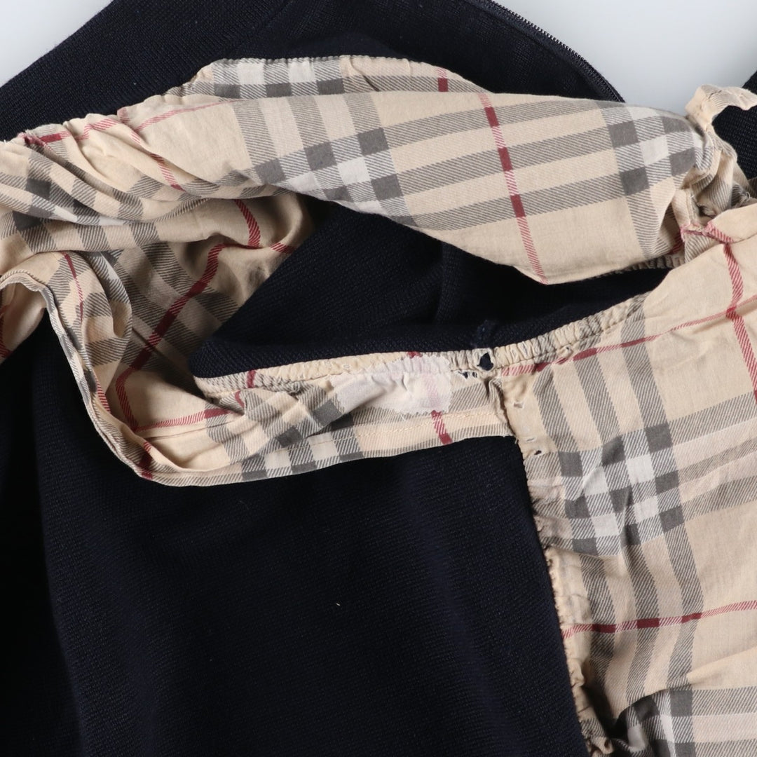 Burberry's BURBERRY LONDON knit blouson, women's size S unclear navy blue type Vintage Second Hand