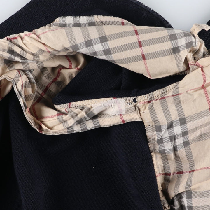 Burberry's BURBERRY LONDON knit blouson, women's size S unclear navy blue type Vintage Second Hand