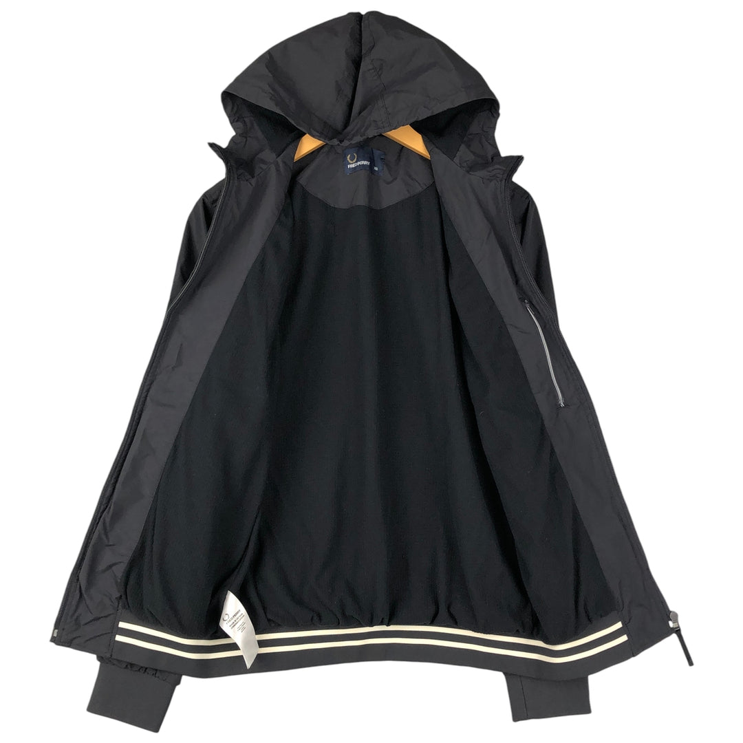 Fred Perry nylon parka, men's size XS Nylon black type Vintage Second Hand