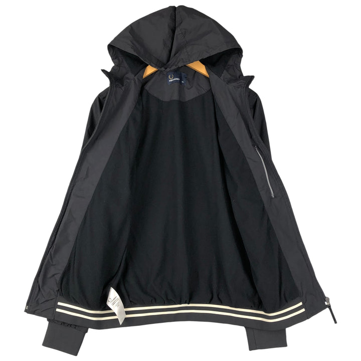 Fred Perry nylon parka, men's size XS Nylon black type Vintage Second Hand