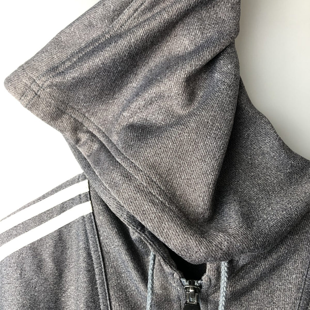 Vintage 90'S Adidas track jacket, size S, men's polyester gray type Vintage Second Hand