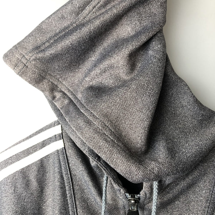 Vintage 90'S Adidas track jacket, size S, men's polyester gray type Vintage Second Hand