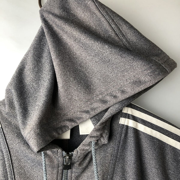 Vintage 90'S Adidas track jacket, size S, men's polyester gray type Vintage Second Hand
