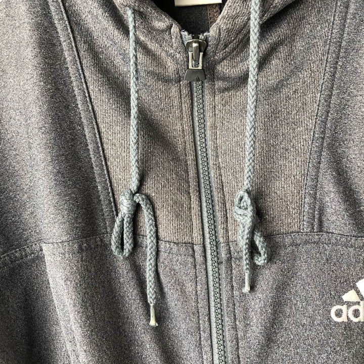 Vintage 90'S Adidas track jacket, size S, men's polyester gray type Vintage Second Hand