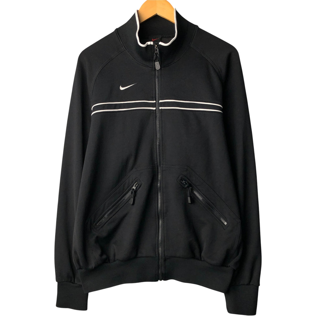 2000'S Nike Team Jersey Track Jacket, Men's Size Medium polyester black type Vintage Second Hand