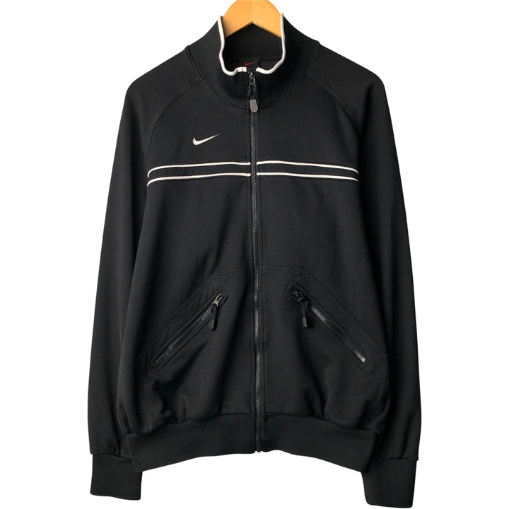 2000'S Nike Team Jersey Track Jacket, Men's Size Medium polyester black type Vintage Second Hand