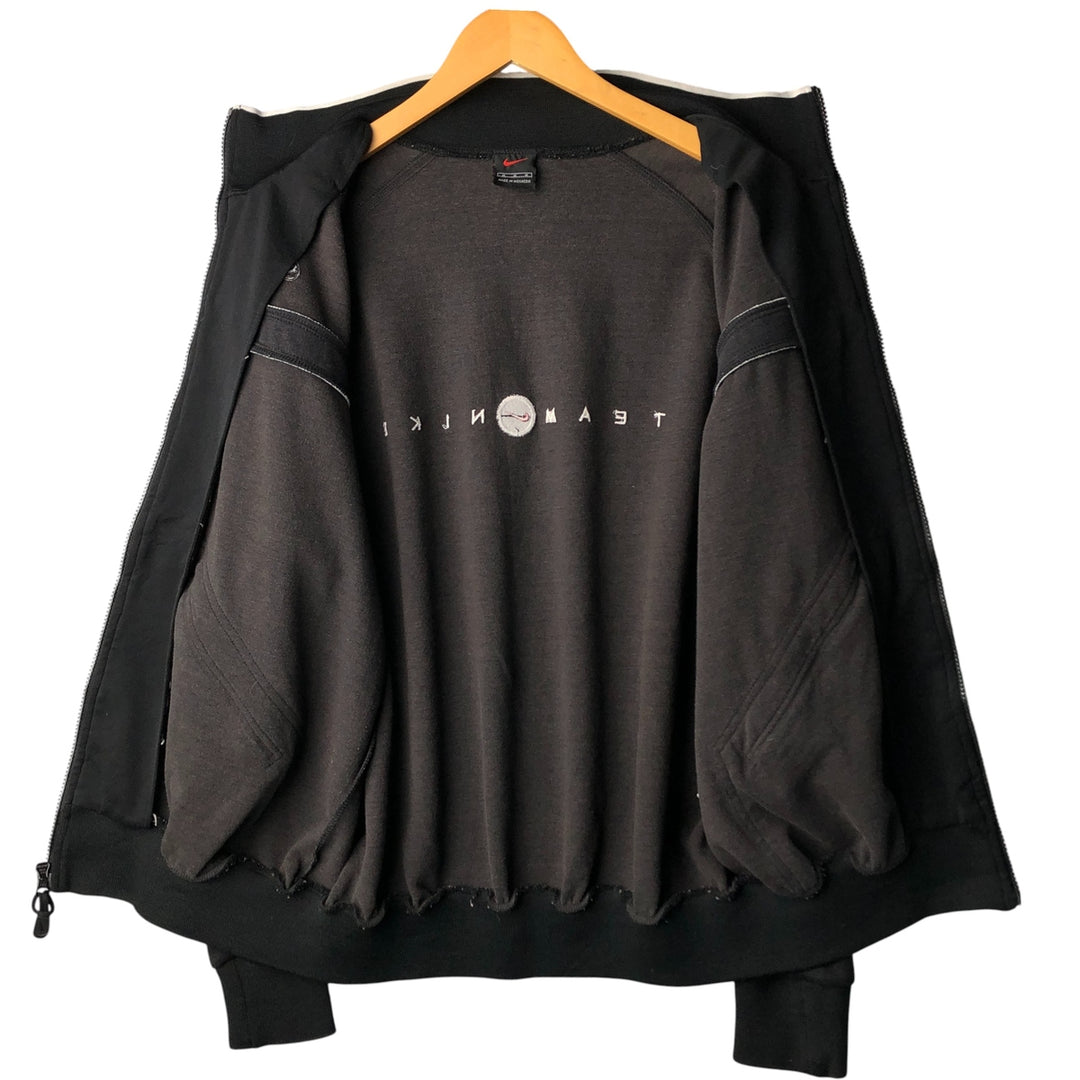 2000'S Nike Team Jersey Track Jacket, Men's Size Medium polyester black type Vintage Second Hand