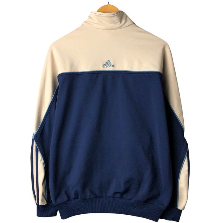 90'S Adidas Jersey Track Jacket Men's M Vintage polyester navy blue type Vintage Second Hand