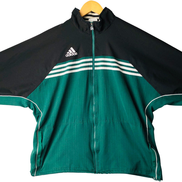 90'S Adidas Jersey Track Jacket Men's L Size Vintage polyester green type Vintage Second Hand