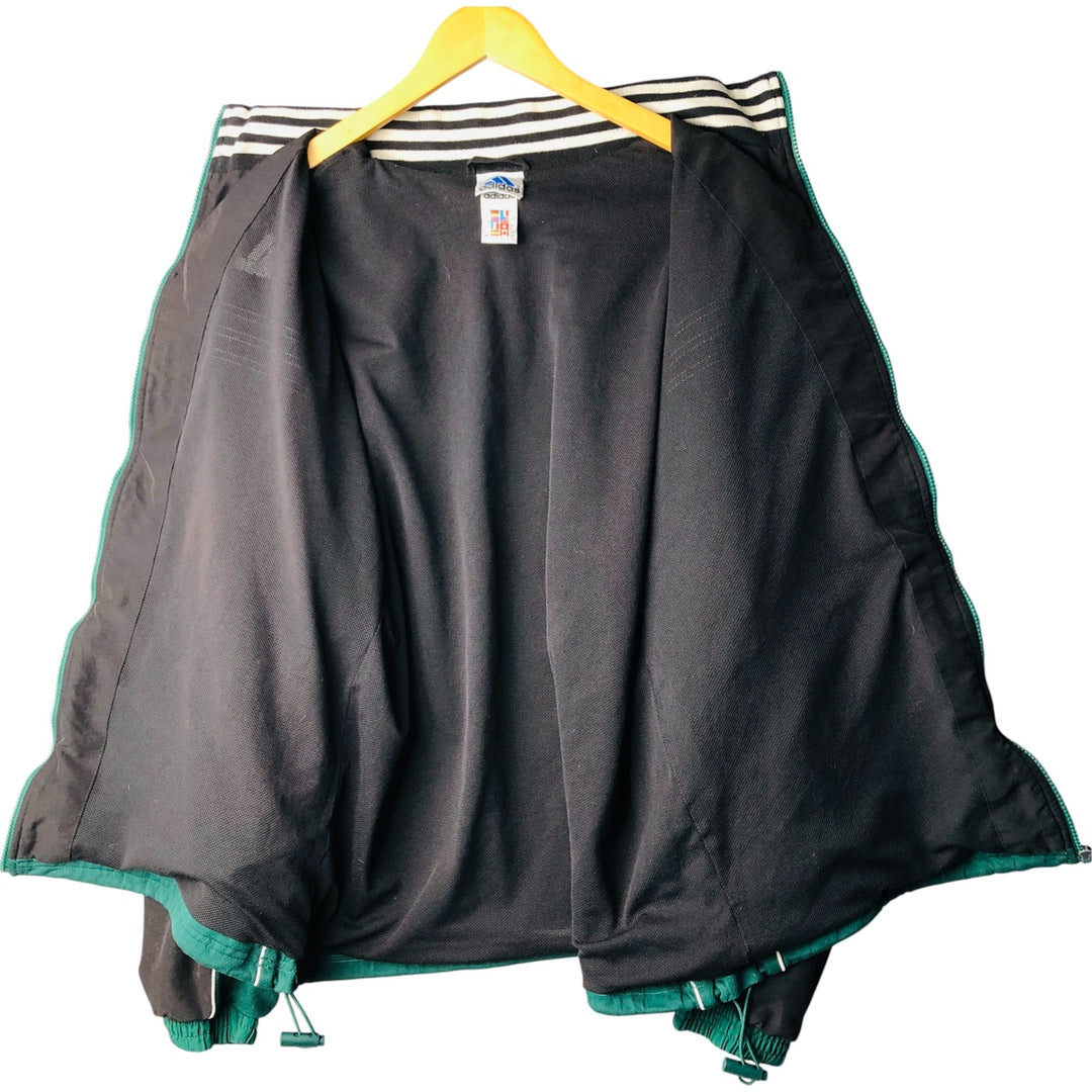 90'S Adidas Jersey Track Jacket Men's L Size Vintage polyester green type Vintage Second Hand
