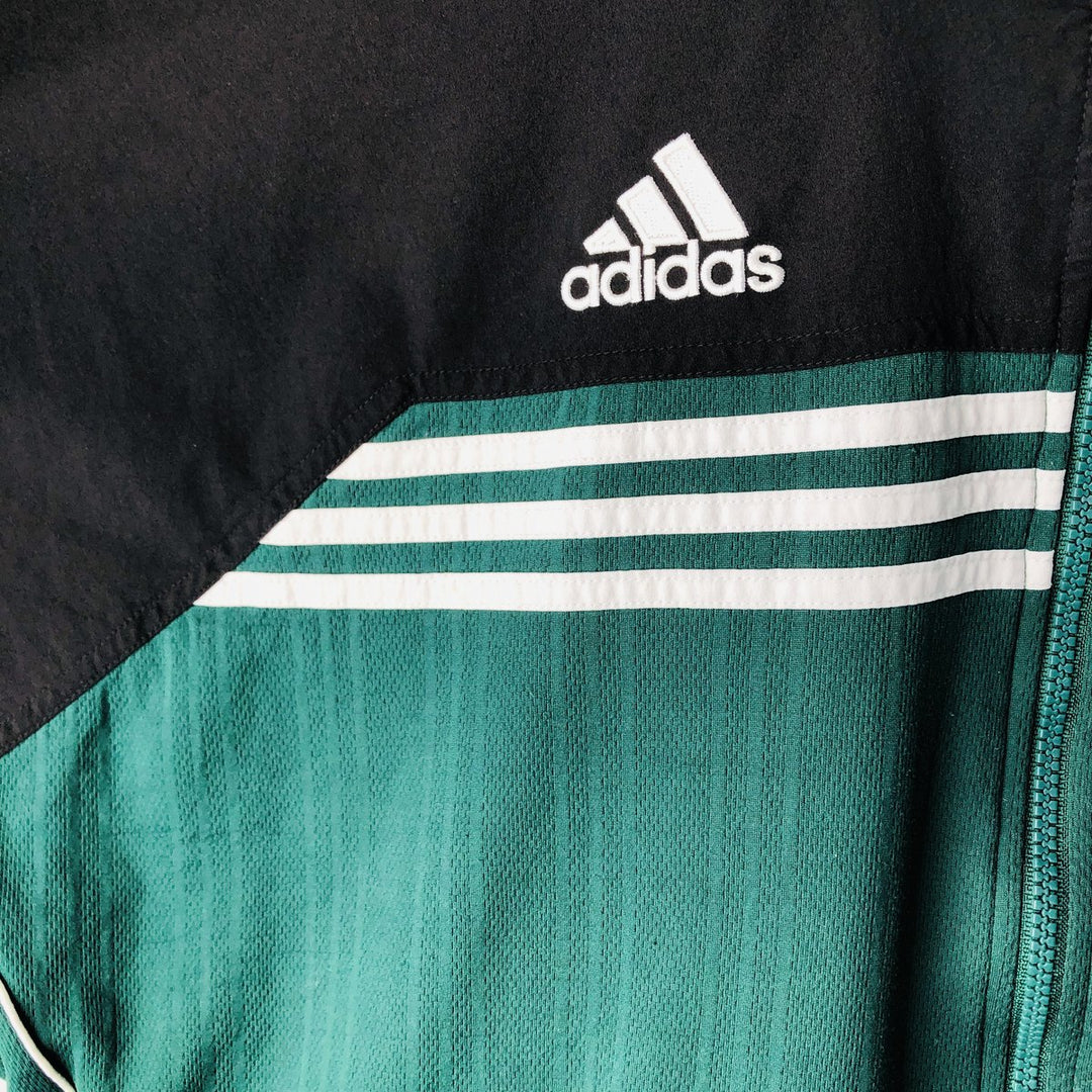 90'S Adidas Jersey Track Jacket Men's L Size Vintage polyester green type Vintage Second Hand