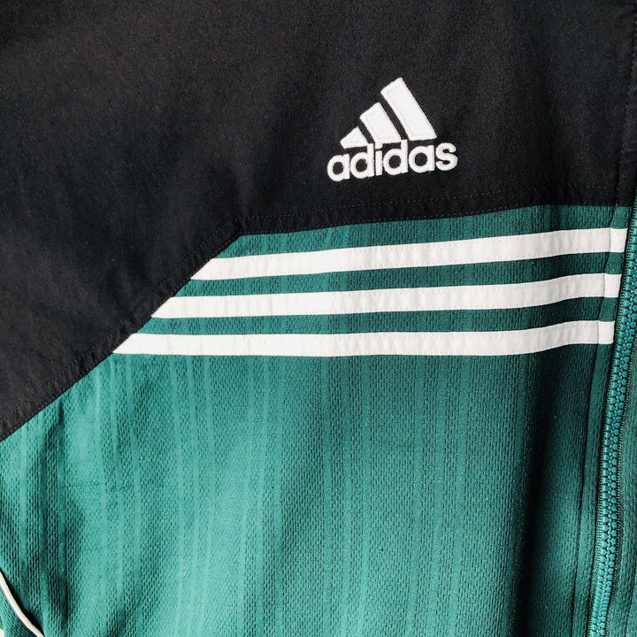 90'S Adidas Jersey Track Jacket Men's L Size Vintage polyester green type Vintage Second Hand