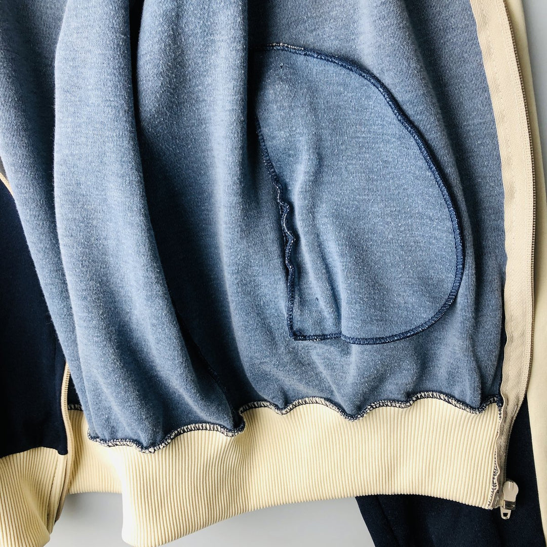 PUMA Jersey Track Jacket, Men's Size L polyester navy blue type Vintage Second Hand