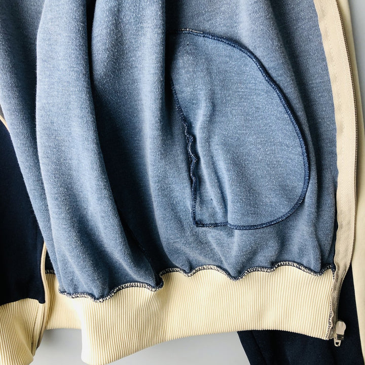 PUMA Jersey Track Jacket, Men's Size L polyester navy blue type Vintage Second Hand