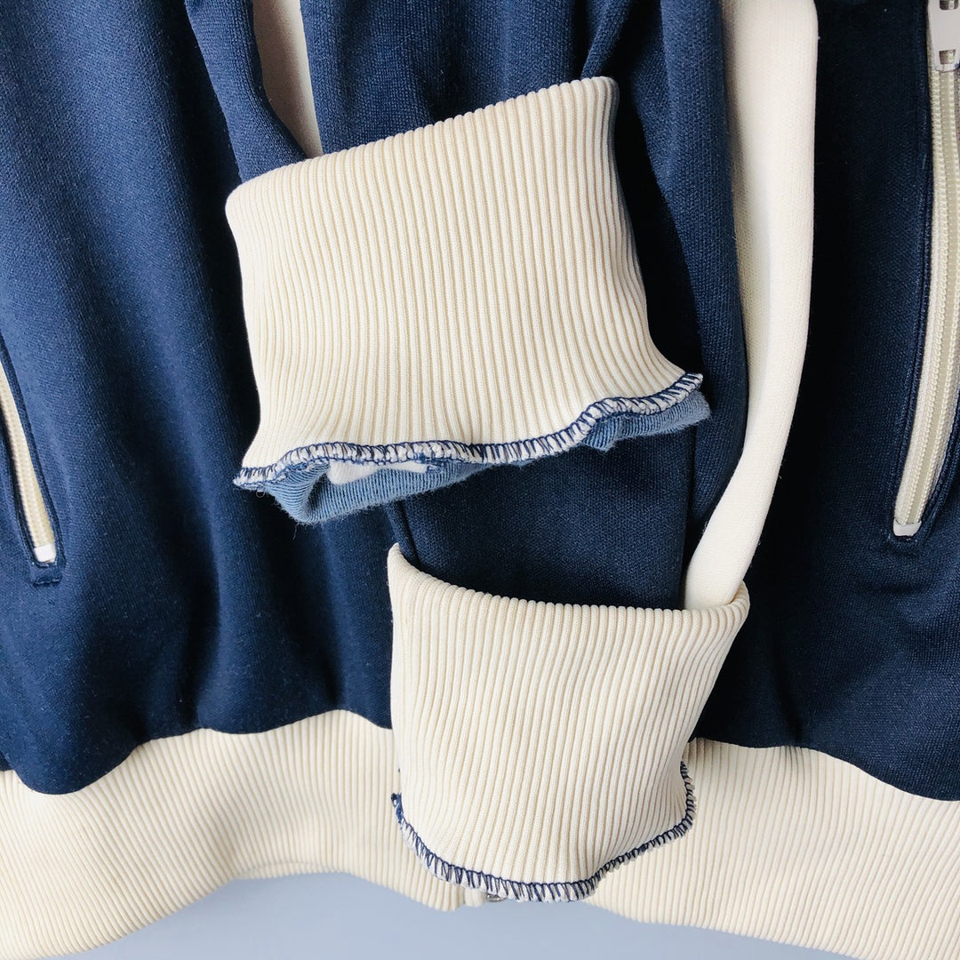 PUMA Jersey Track Jacket, Men's Size L polyester navy blue type Vintage Second Hand