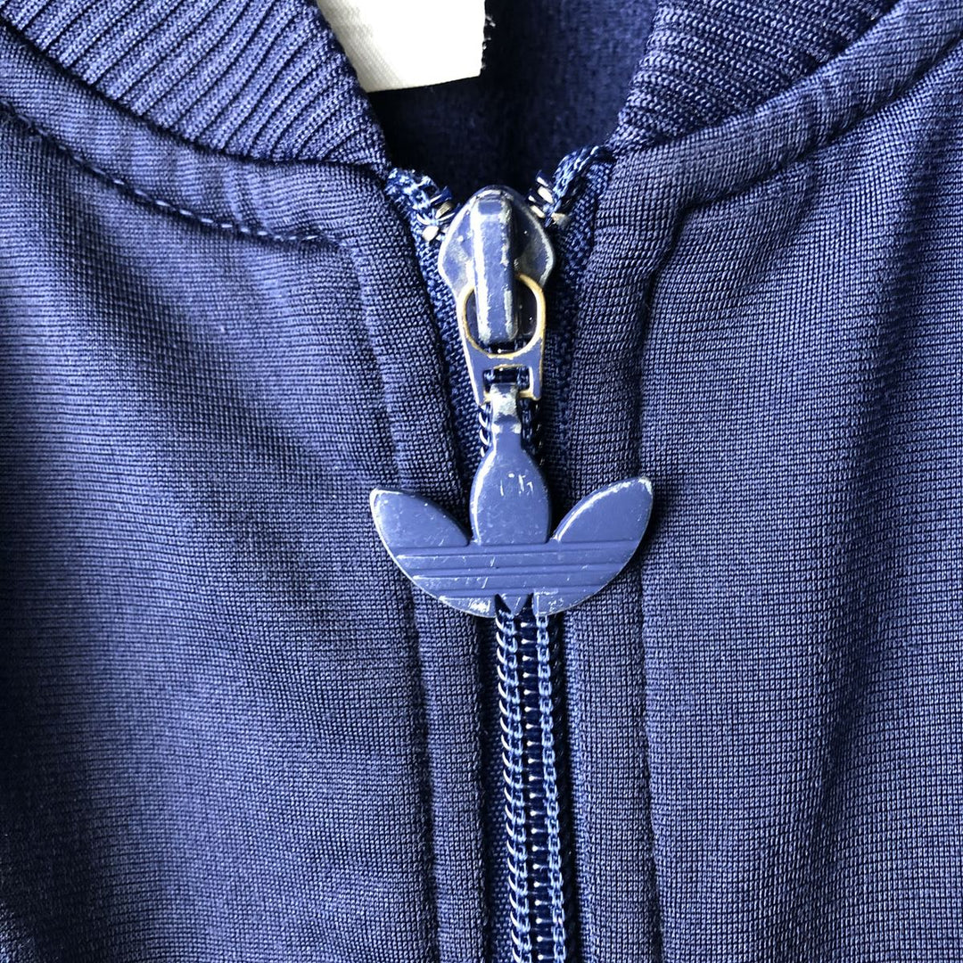 Vintage 90'S adidas Trefoil logo track jacket, men's size XL polyester navy blue type Vintage Second Hand