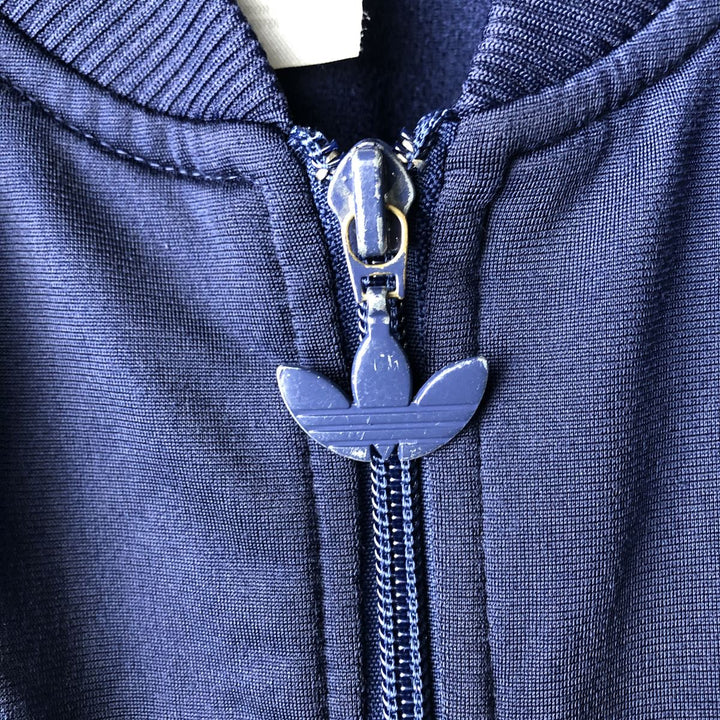 Vintage 90'S adidas Trefoil logo track jacket, men's size XL polyester navy blue type Vintage Second Hand
