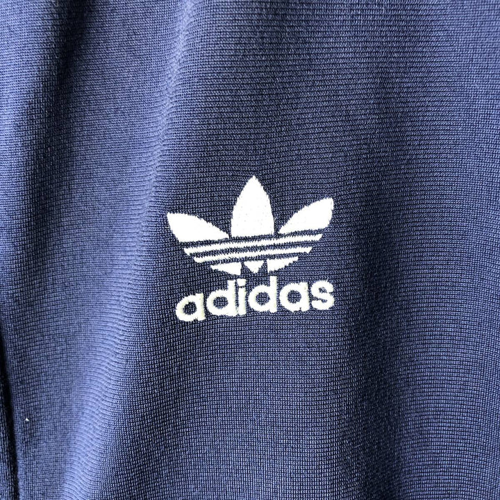 Vintage 90'S adidas Trefoil logo track jacket, men's size XL polyester navy blue type Vintage Second Hand