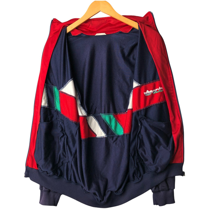 Adidas adidas jersey track jacket men's size M unclear navy blue type Vintage Second Hand