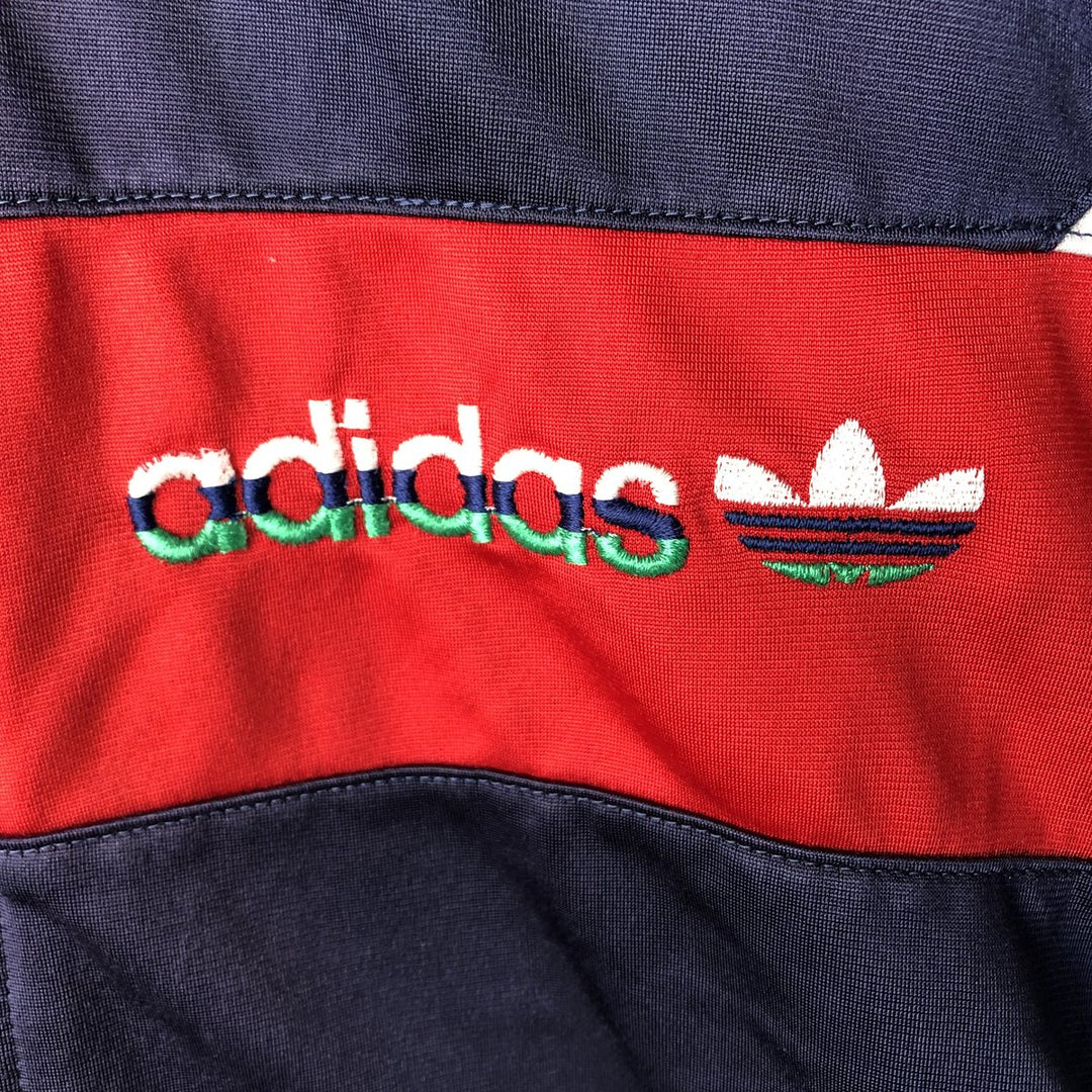 Adidas adidas jersey track jacket men's size M unclear navy blue type Vintage Second Hand