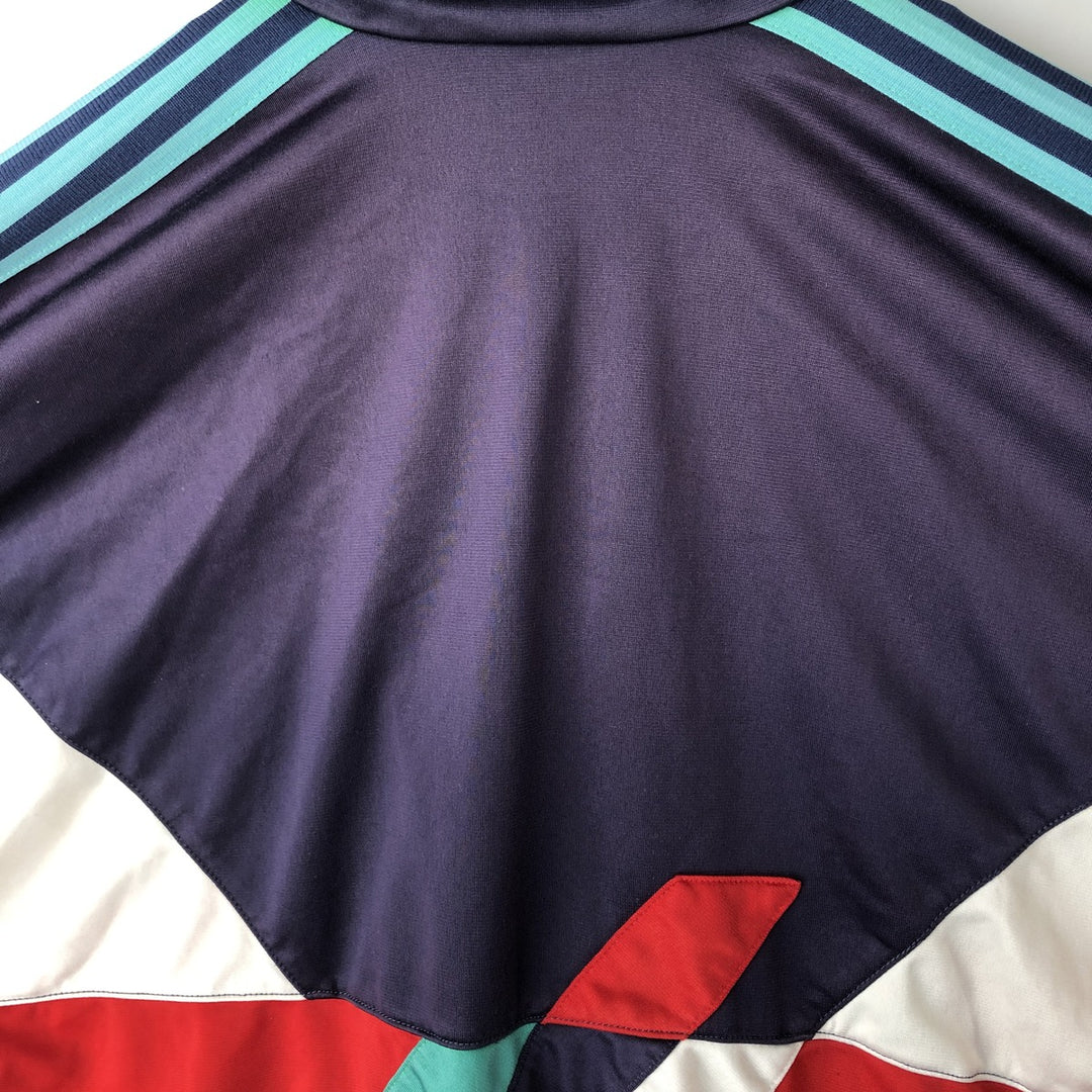 Adidas adidas jersey track jacket men's size M unclear navy blue type Vintage Second Hand