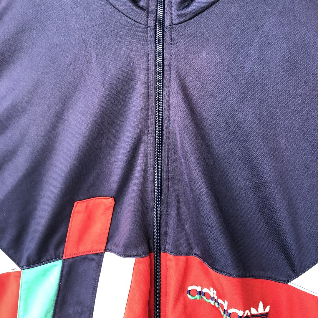 Adidas adidas jersey track jacket men's size M unclear navy blue type Vintage Second Hand