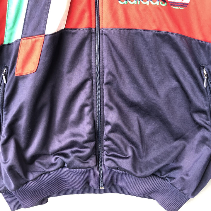 Adidas adidas jersey track jacket men's size M unclear navy blue type Vintage Second Hand