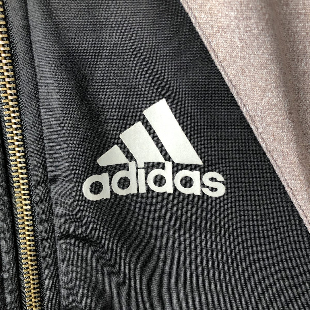 Vintage 90'S Adidas track jacket with back print, size M, men's polyester black type Vintage Second Hand