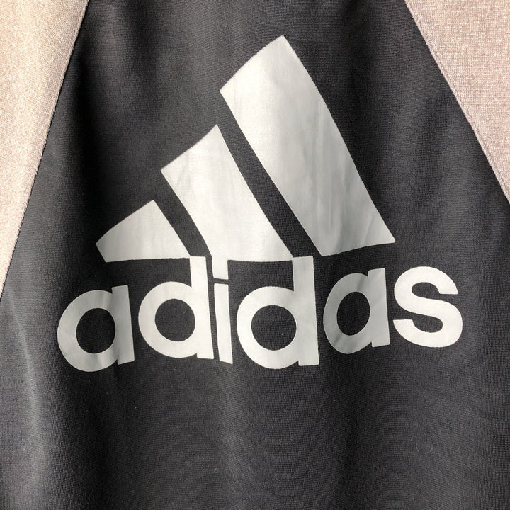 Vintage 90'S Adidas track jacket with back print, size M, men's polyester black type Vintage Second Hand