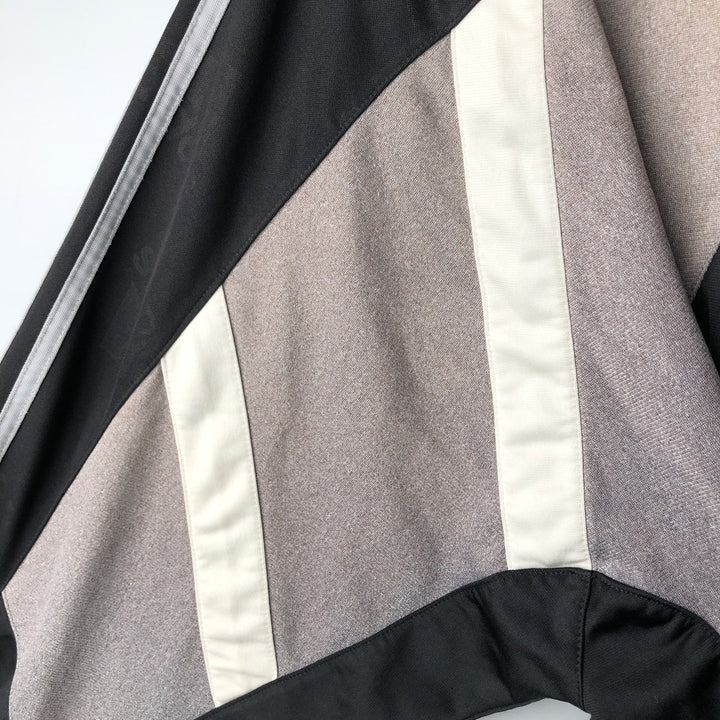 Vintage 90'S Adidas track jacket with back print, size M, men's polyester black type Vintage Second Hand