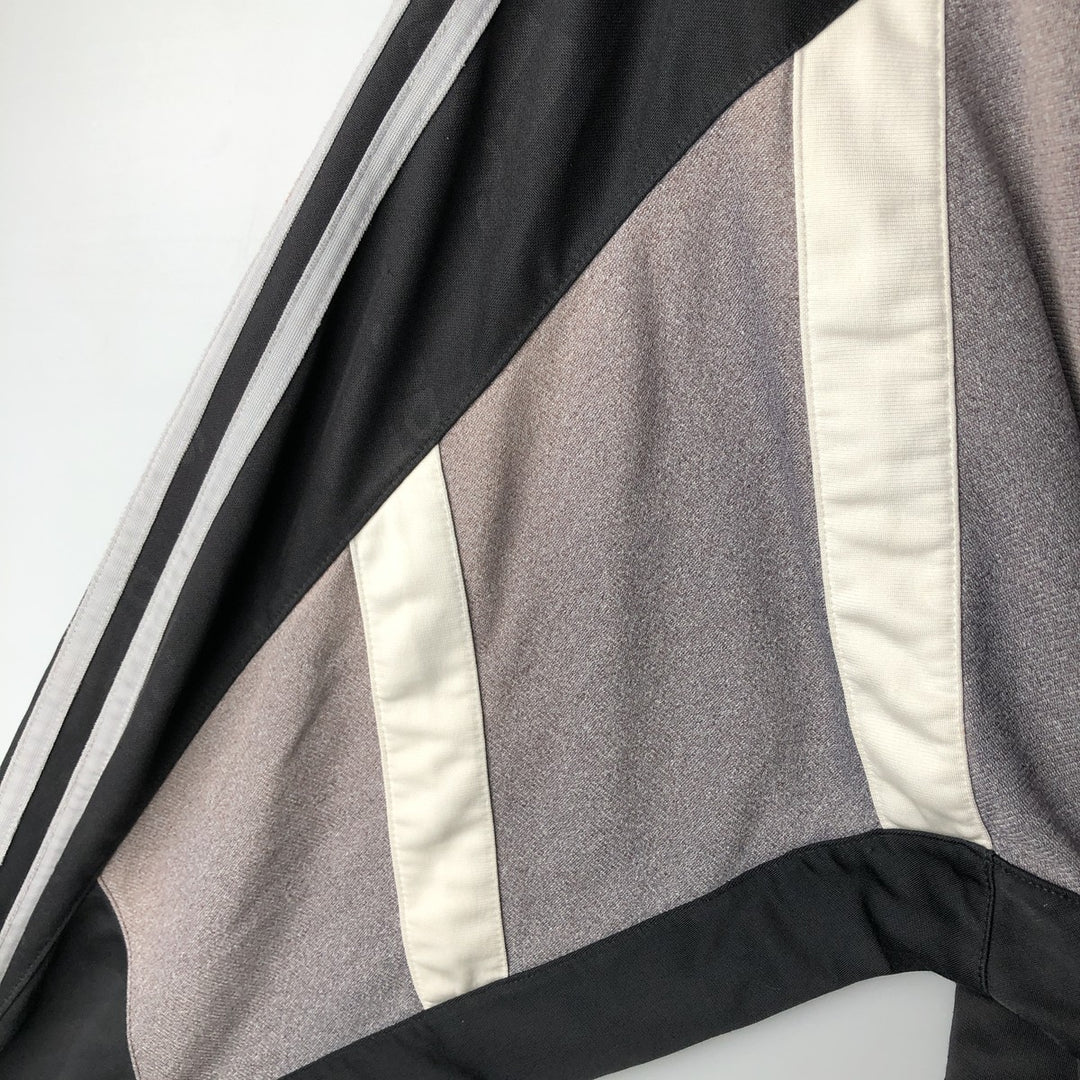 Vintage 90'S Adidas track jacket with back print, size M, men's polyester black type Vintage Second Hand