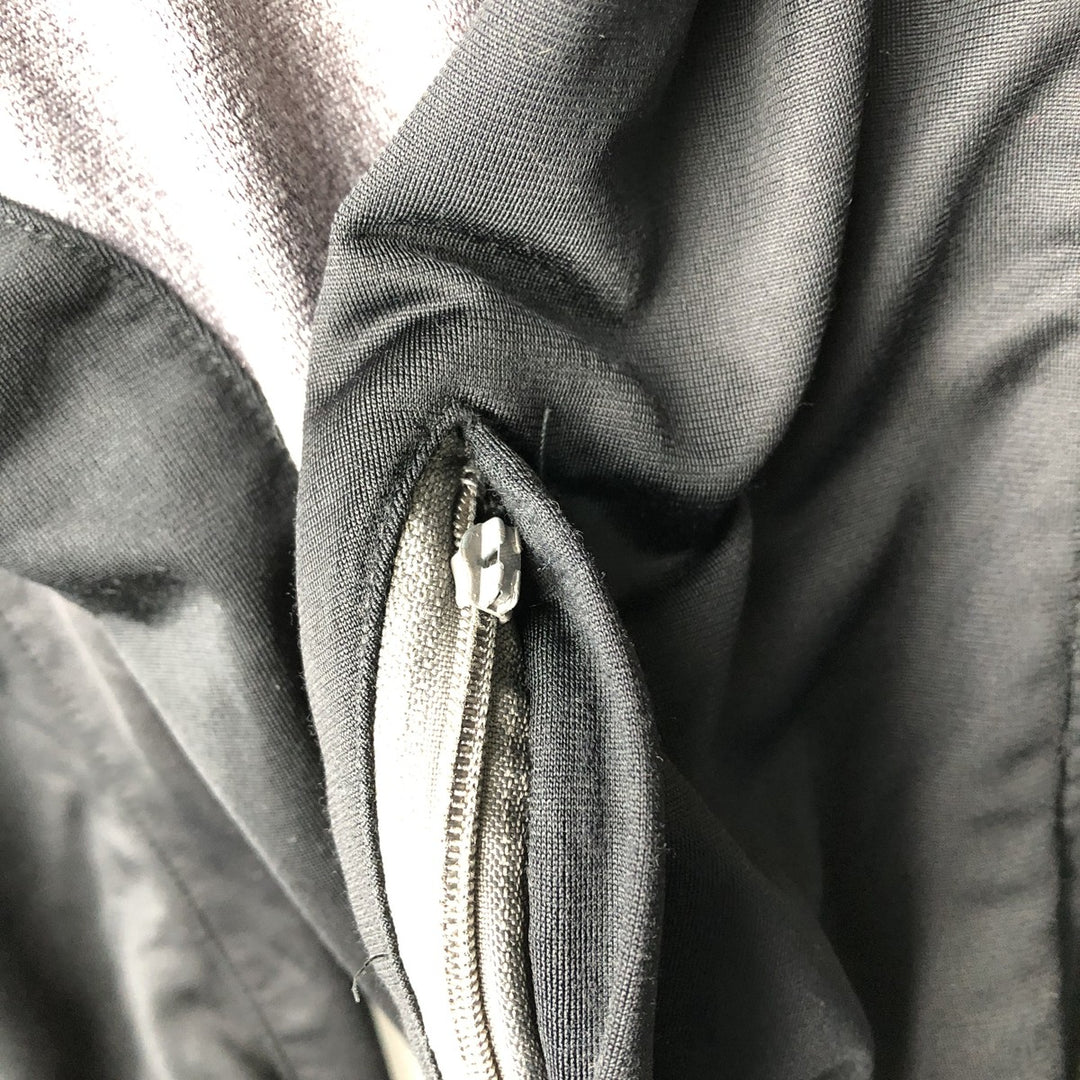 Vintage 90'S Adidas track jacket with back print, size M, men's polyester black type Vintage Second Hand