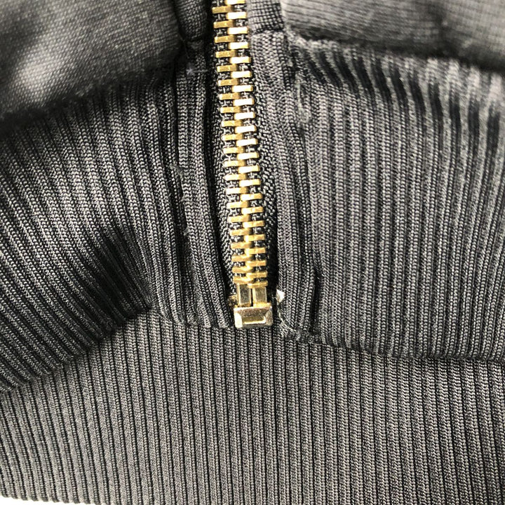 Vintage 90'S Adidas track jacket with back print, size M, men's polyester black type Vintage Second Hand