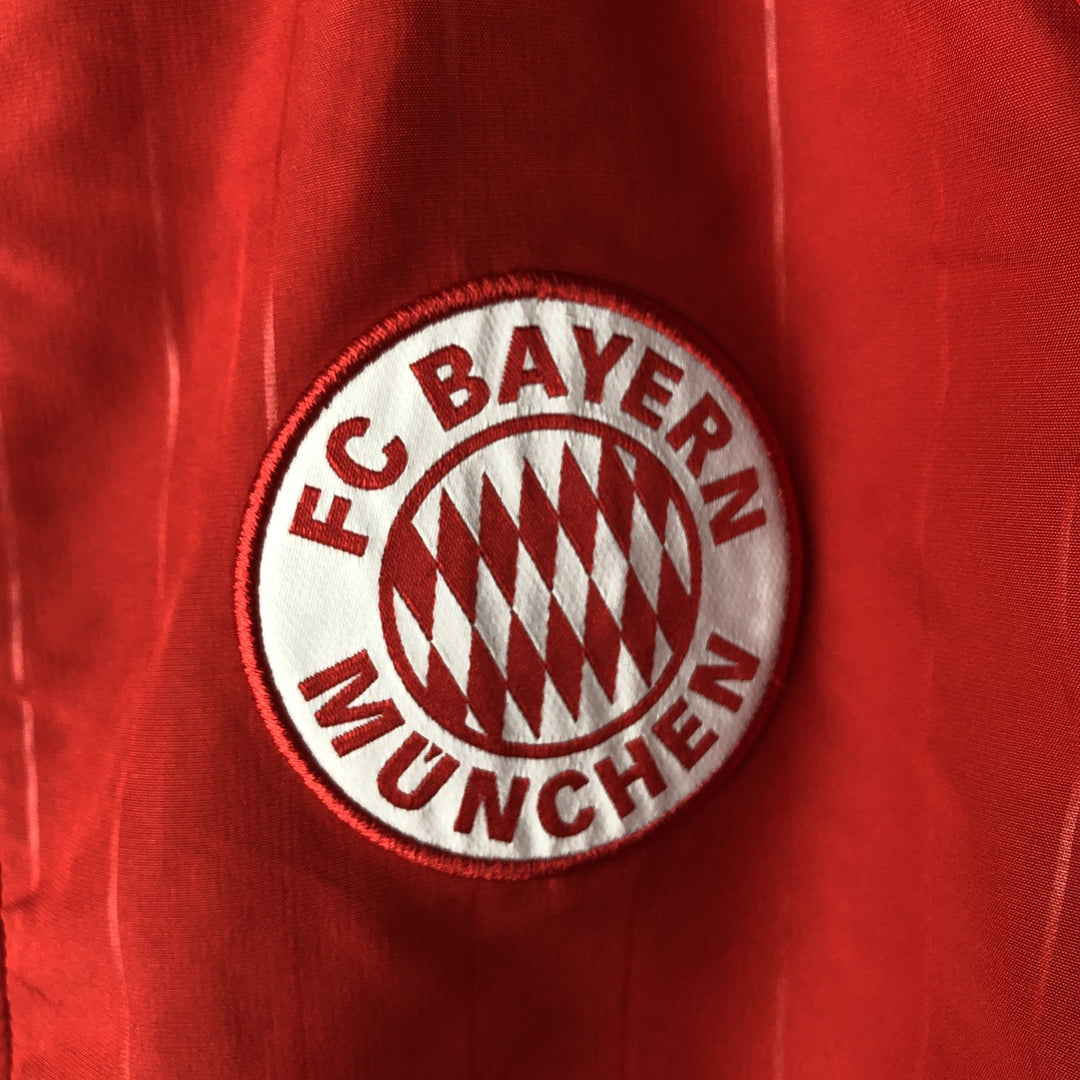 Adidas Originals Bundesliga Bayern Munich Track Jacket, Men's Medium polyester red type Vintage Second Hand