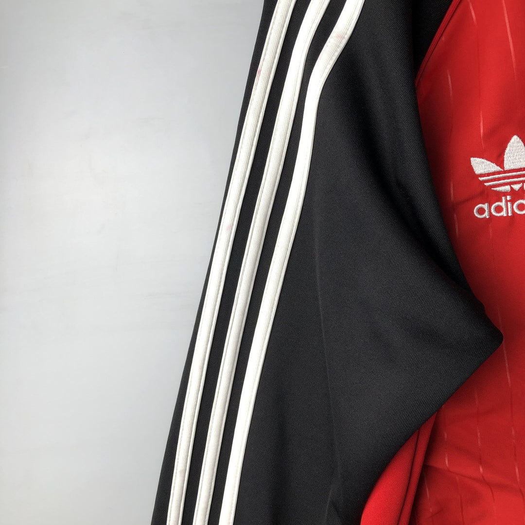 Adidas Originals Bundesliga Bayern Munich Track Jacket, Men's Medium polyester red type Vintage Second Hand