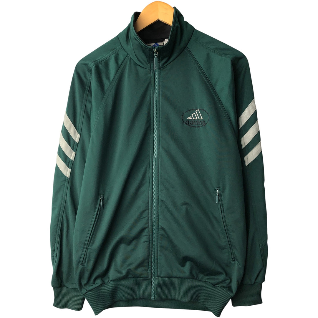 90'S Adidas Back Logo Jersey Track Jacket Men's S Size Vintage polyester green type Vintage Second Hand