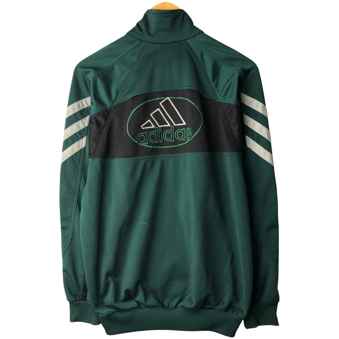 90'S Adidas Back Logo Jersey Track Jacket Men's S Size Vintage polyester green type Vintage Second Hand