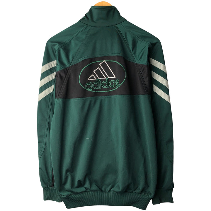 90'S Adidas Back Logo Jersey Track Jacket Men's S Size Vintage polyester green type Vintage Second Hand