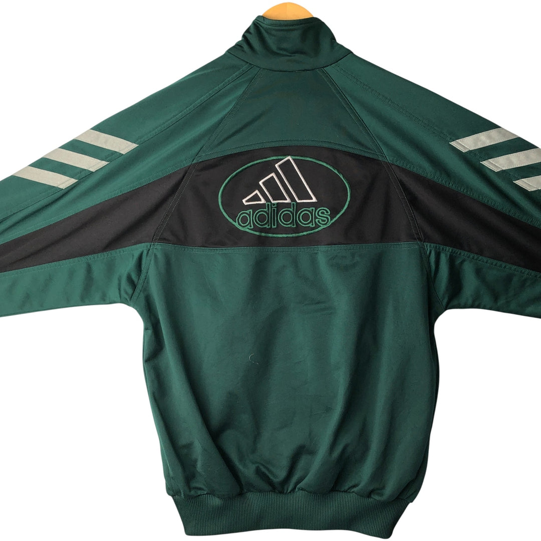 90'S Adidas Back Logo Jersey Track Jacket Men's S Size Vintage polyester green type Vintage Second Hand