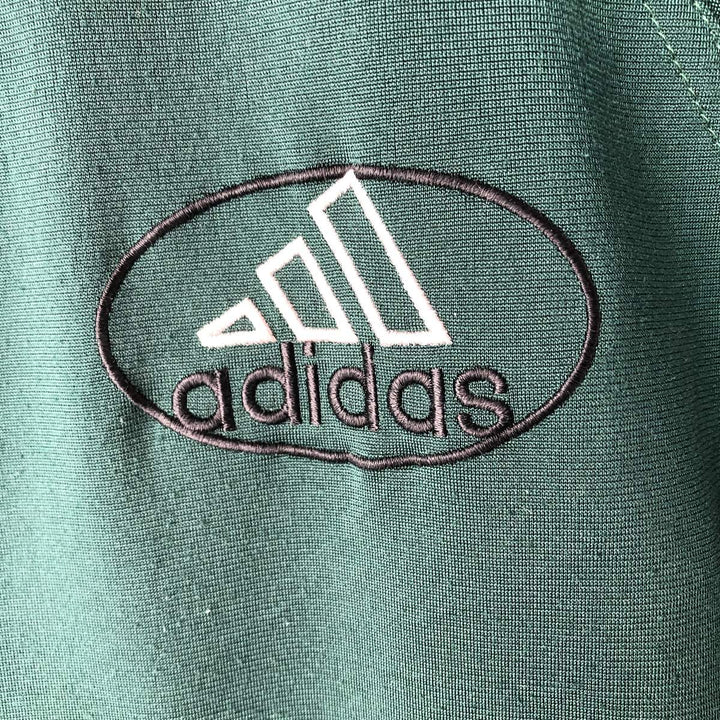 90'S Adidas Back Logo Jersey Track Jacket Men's S Size Vintage polyester green type Vintage Second Hand
