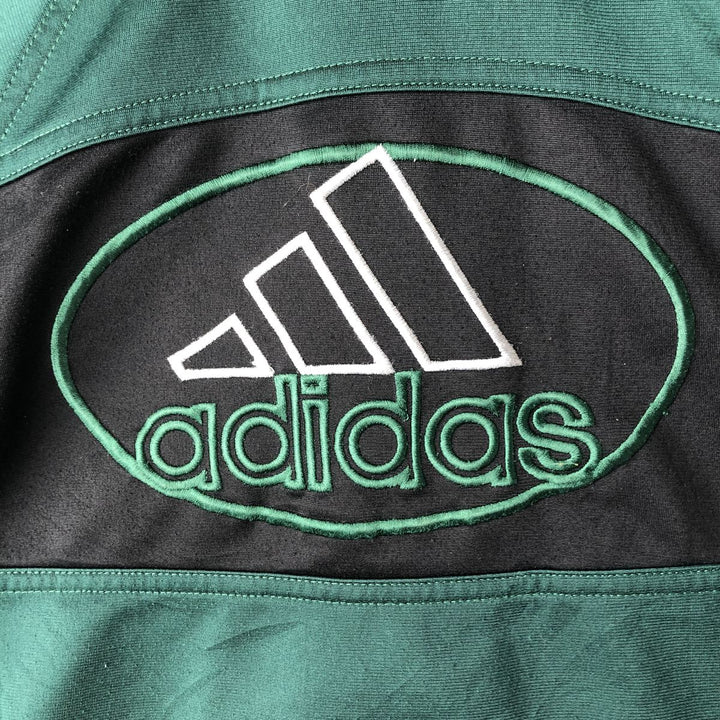 90'S Adidas Back Logo Jersey Track Jacket Men's S Size Vintage polyester green type Vintage Second Hand