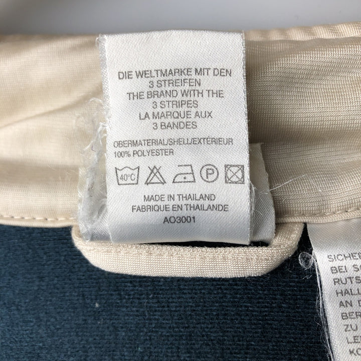 Vintage 90'S Adidas track jacket with back logo, size M, men's polyester green type Vintage Second Hand