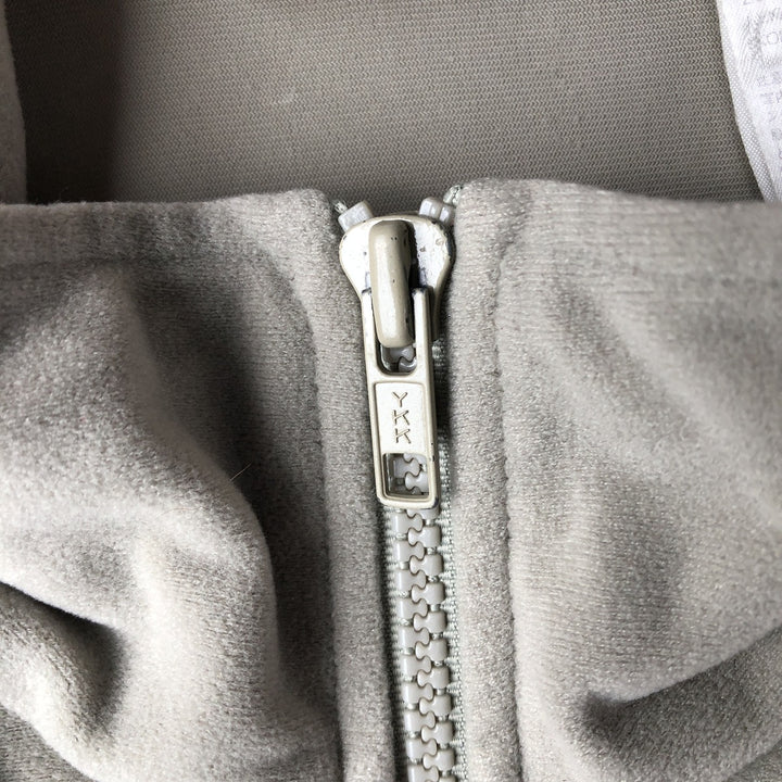 Vintage 90'S Adidas Velour Jersey Track Jacket, Men's Size L polyester Beige type Vintage Second Hand