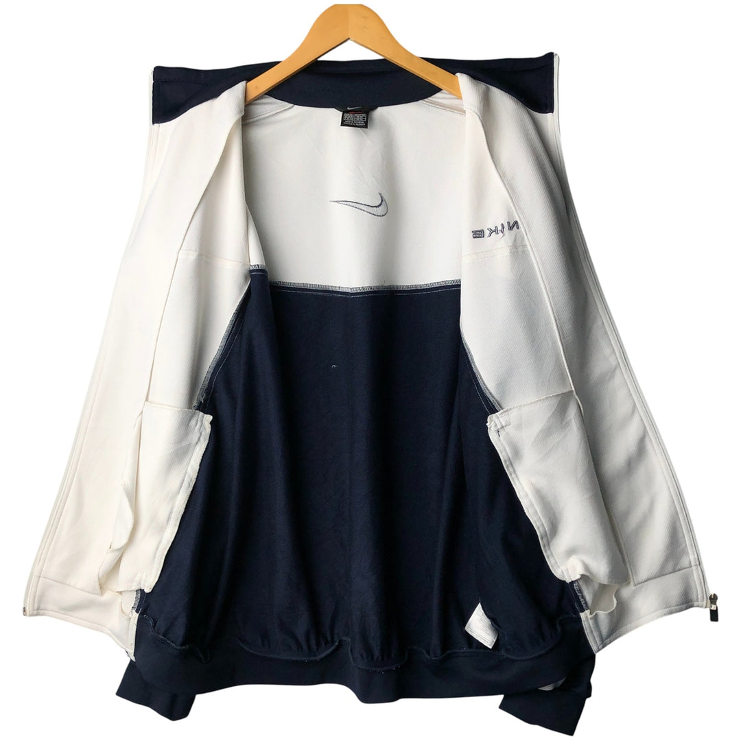 90'S Nike Jersey Track Jacket Men's XL Vintage polyester white type Vintage Second Hand