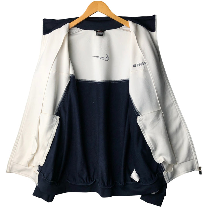90'S Nike Jersey Track Jacket Men's XL Vintage polyester white type Vintage Second Hand