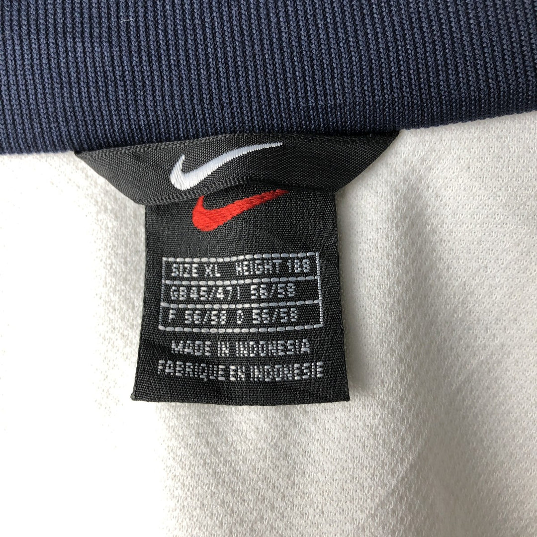 90'S Nike Jersey Track Jacket Men's XL Vintage polyester white type Vintage Second Hand
